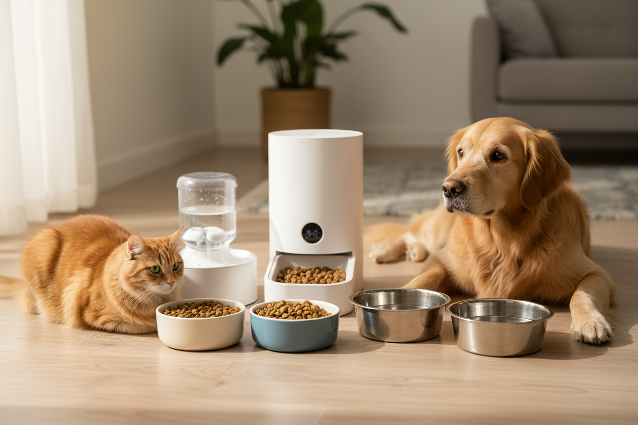 Premium pet bowls, feeders and waterers for dogs and cats