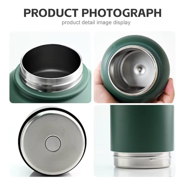 PawfectHydrate 3-in-1 Insulated Travel Bottle with Dual Bowls (1L)