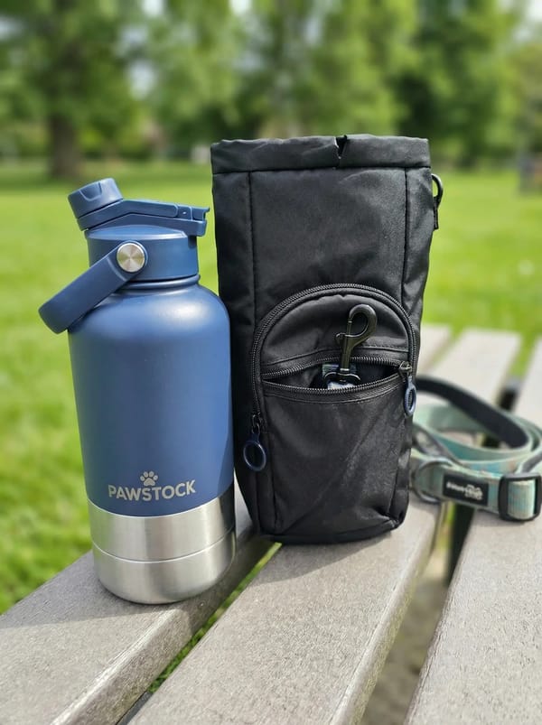 PawfectWalk Dog Water Bottle Carrier Bag
