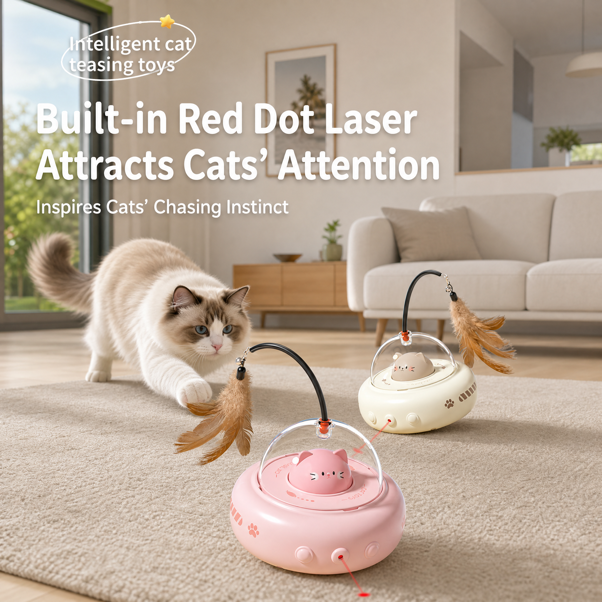 Smart Interactive Cat Teaser Toy