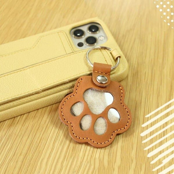 PawfectMemories Leather Pet Hair Keepsake Keychain Pack (3-Piece)