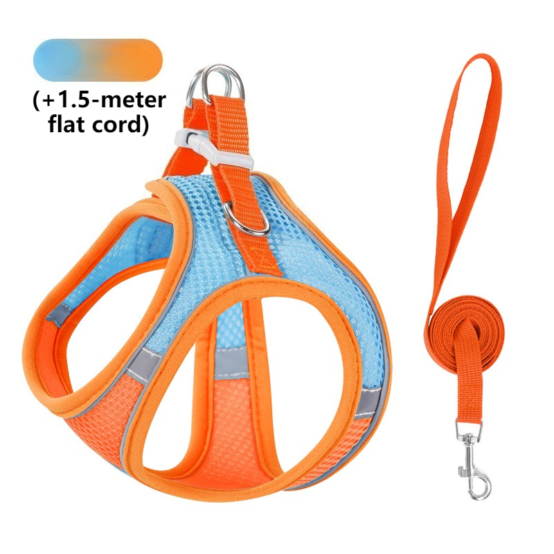 PawfectSummer Escape-Proof Reflective Mesh Vest & Lead Set