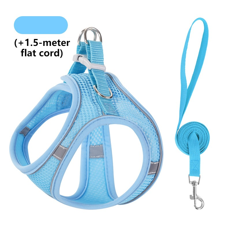 PawfectSummer Escape-Proof Reflective Mesh Vest & Lead Set