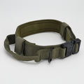 Traction Dog Collar with Buckle Nylon Iron Training Hunting Collar Pet Accessory for OutdoorGreen M