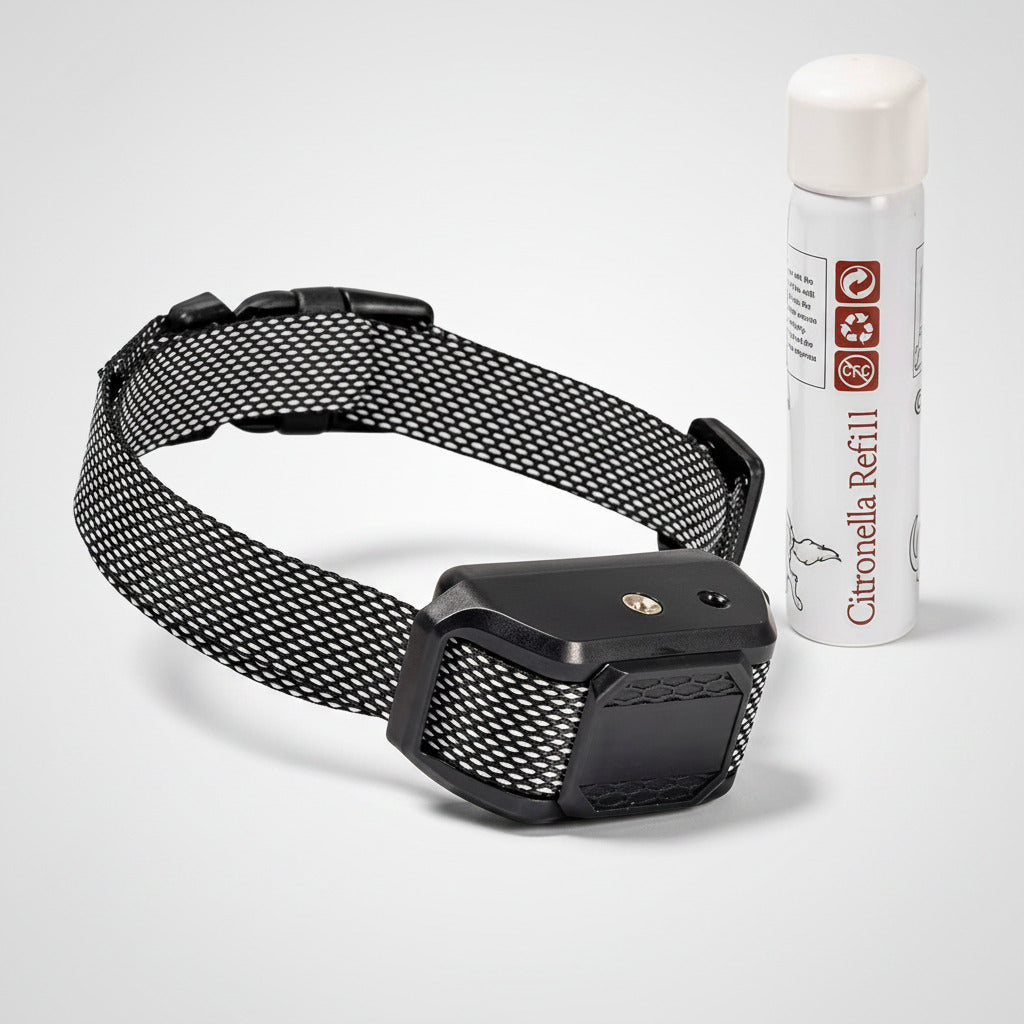 Rooster Farms Dog Bark Training Collar Citronella + Sound Rechargeable Automatic