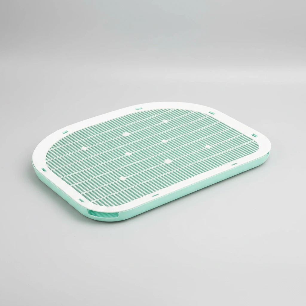 Anti Spill Cat Litter Mat Double Layer Pet Toilet Mat for Litter Box - Green