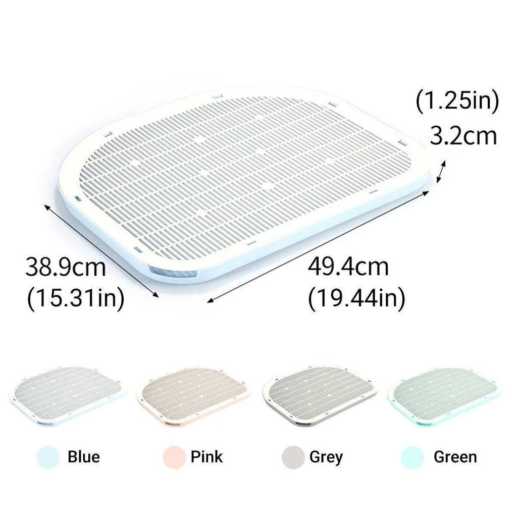 Rectangular pad with dimensions and color options on a white background