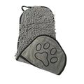 DryPaws Ultra-Absorbent Chenille Microfibre Pet Towel with Hand Pockets (53x22cm)