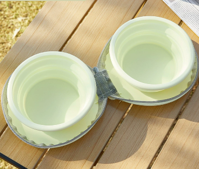 PawfectFeeder Collapsible Double Travel Bowls