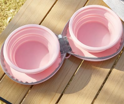 PawfectFeeder Collapsible Double Travel Bowls