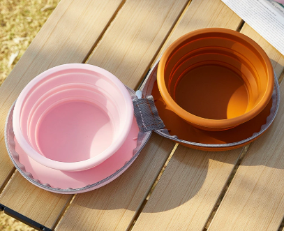 PawfectFeeder Collapsible Double Travel Bowls