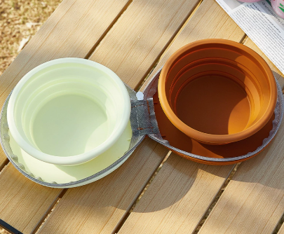 PawfectFeeder Collapsible Double Travel Bowls