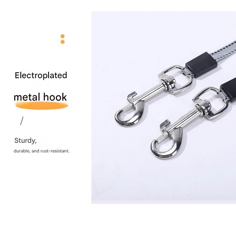 Metal hook with electroplated finish on a white background