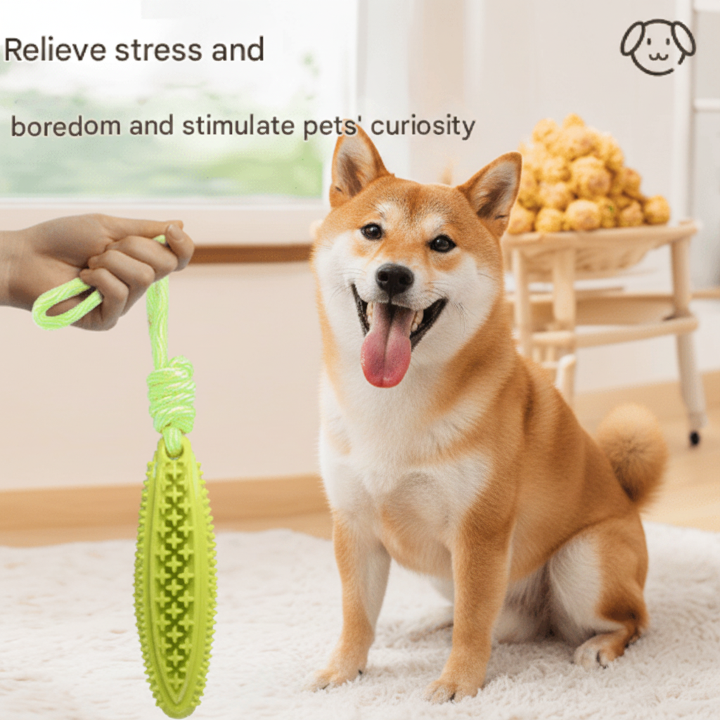 Mängulisem Shiba Inu roheline mänguasi