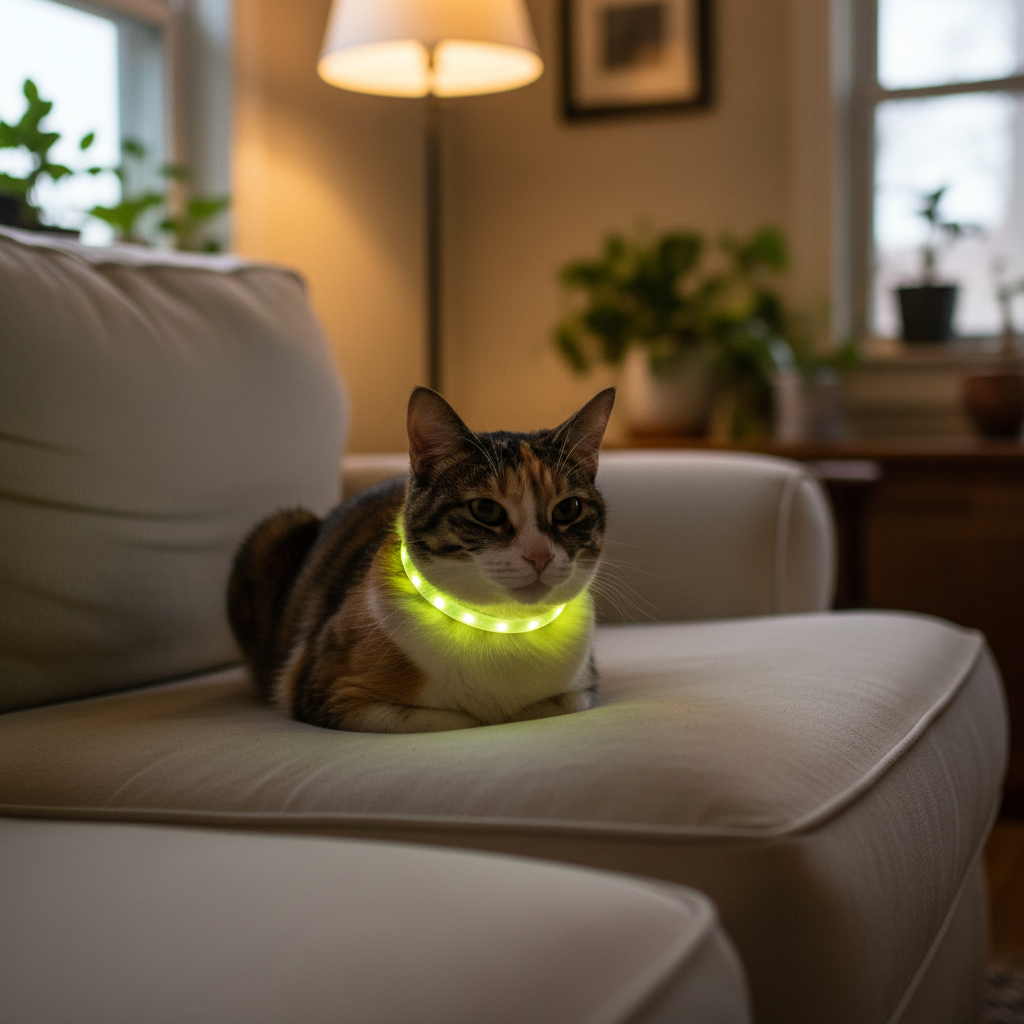 Realistlik kass LED kaelarihm